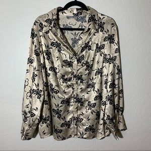 Apt. 9 Butterfly Button Down Blouse